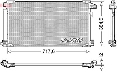 Condenser, air conditioning DENSO DCN50061