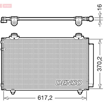 Condenser, air conditioning DENSO DCN50112