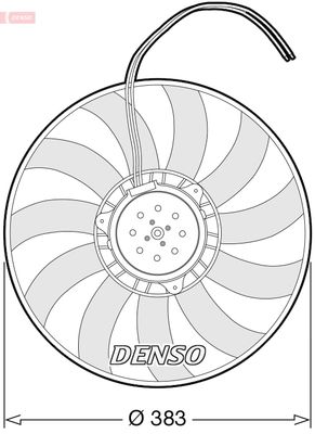 Fan, engine cooling DENSO DER02007