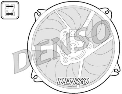 Fan, engine cooling DENSO DER07006