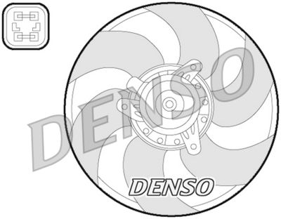 Fan, engine cooling DENSO DER07009