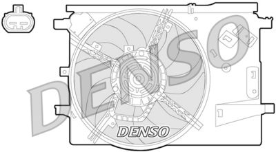 Fan, engine cooling DENSO DER09053