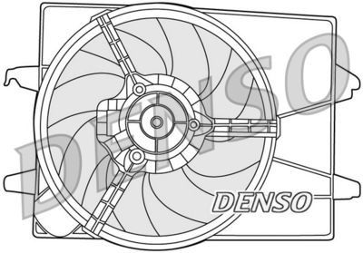 Fan, engine cooling DENSO DER10003