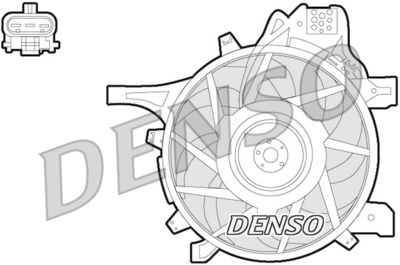 Fan, engine cooling DENSO DER20012