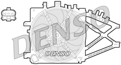 Fan, engine cooling DENSO DER20014