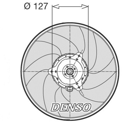 Fan, engine cooling DENSO DER21003