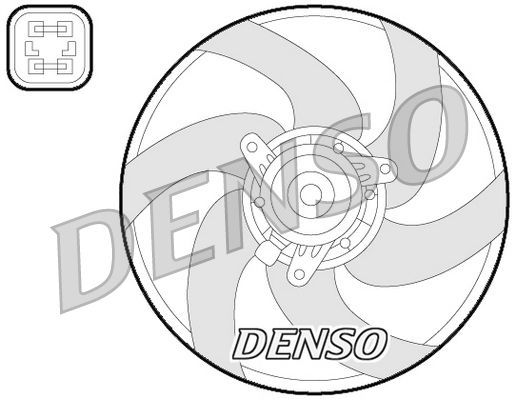 DENSO DER21022 Fan, engine cooling