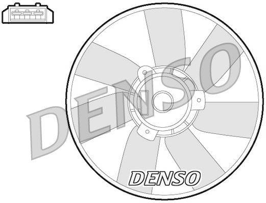 DENSO DER32013 Fan, engine cooling