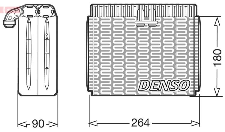 DENSO DEV01010 Evaporator, air conditioning