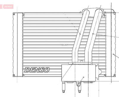 Evaporator, air conditioning DENSO DEV07005