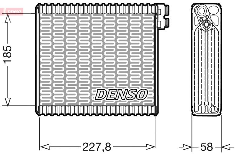 DENSO DEV09011 Evaporator, air conditioning