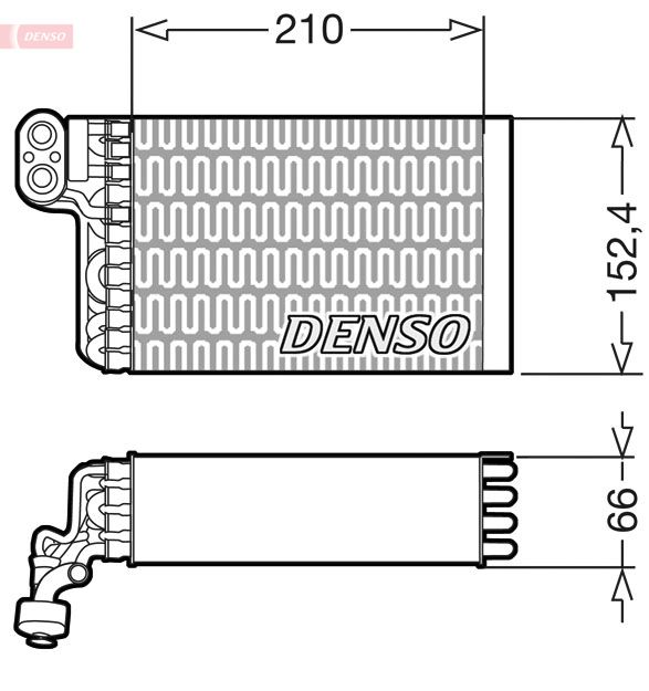 DENSO DEV09015 Evaporator, air conditioning