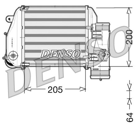 DENSO DIT02024 Charge Air Cooler