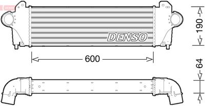 Charge Air Cooler DENSO DIT12005