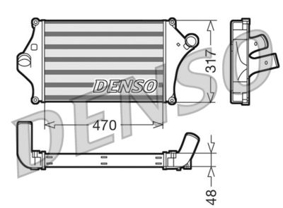 Charge Air Cooler DENSO DIT45001