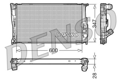 Radiator, engine cooling DENSO DRM05111