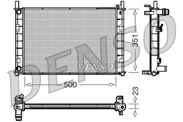 DENSO DRM10046 Radiator, engine cooling