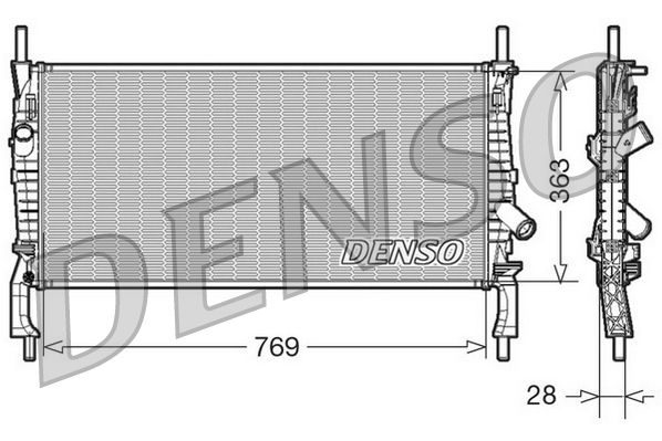 DENSO DRM10106 Radiator, engine cooling