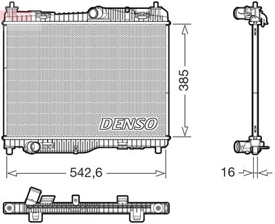 Radiator, engine cooling DENSO DRM10123