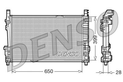 Radiator, engine cooling DENSO DRM17013