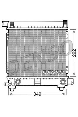 Radiator, engine cooling DENSO DRM17028