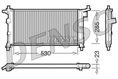 Radiator, engine cooling DENSO DRM20037