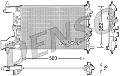 Radiator, engine cooling DENSO DRM20094