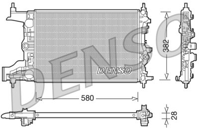 Radiator, engine cooling DENSO DRM20098