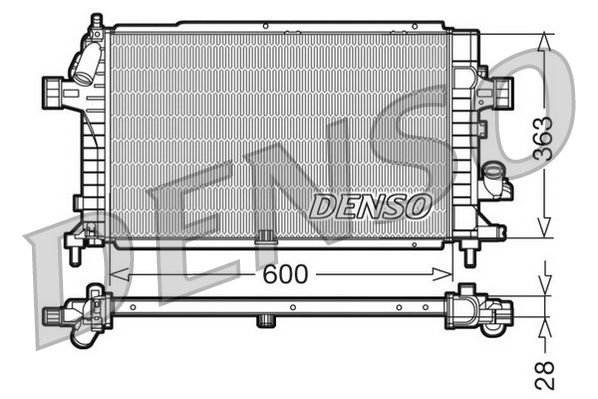 DENSO DRM20100 Radiator, engine cooling