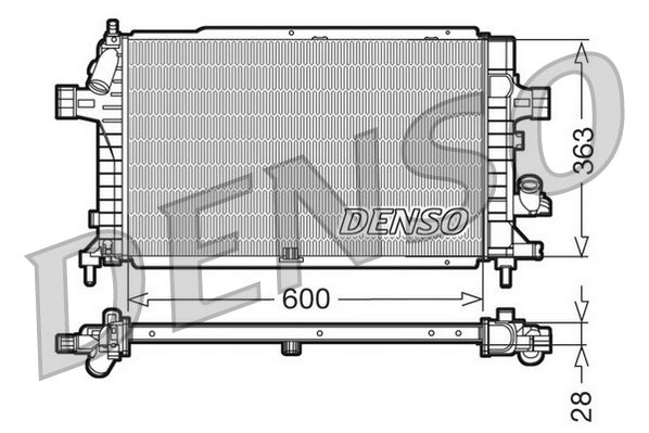 DENSO DRM20102 Radiator, engine cooling