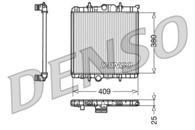 Radiator, engine cooling DENSO DRM21025