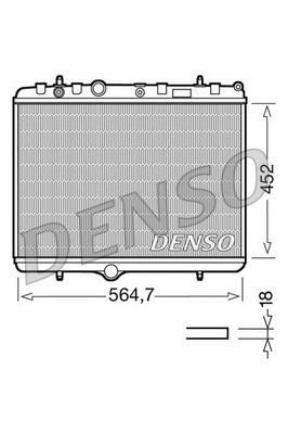 Radiator, engine cooling DENSO DRM21055