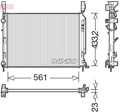 Radiator, engine cooling DENSO DRM23042