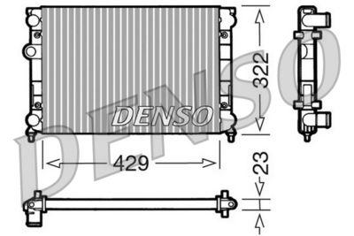 Radiator, engine cooling DENSO DRM32007