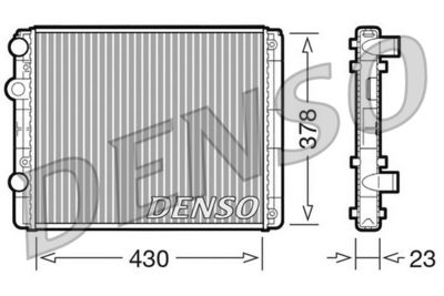 Radiator, engine cooling DENSO DRM32030