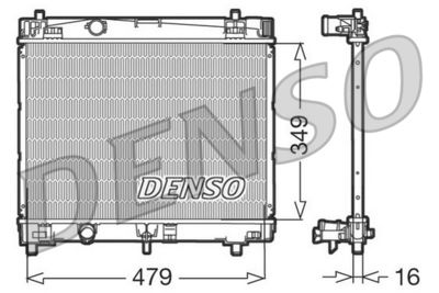 Radiator, engine cooling DENSO DRM50003