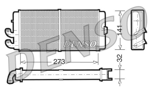 DENSO DRR02001 Heat Exchanger, interior heating