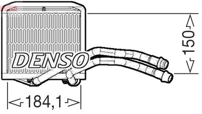 Heat Exchanger, interior heating DENSO DRR09102