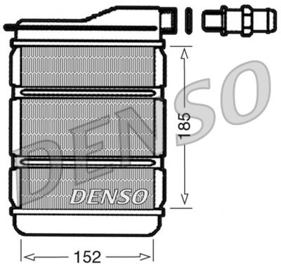 Heat Exchanger, interior heating DENSO DRR23011