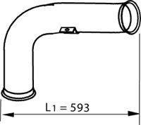 Exhaust Pipe DINEX 22155