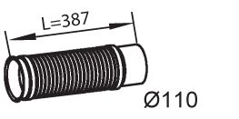 Exhaust Pipe DINEX 48228