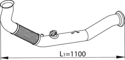 Exhaust Pipe DINEX 66139