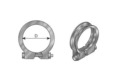 Clamping Piece, exhaust system DINEX 99055