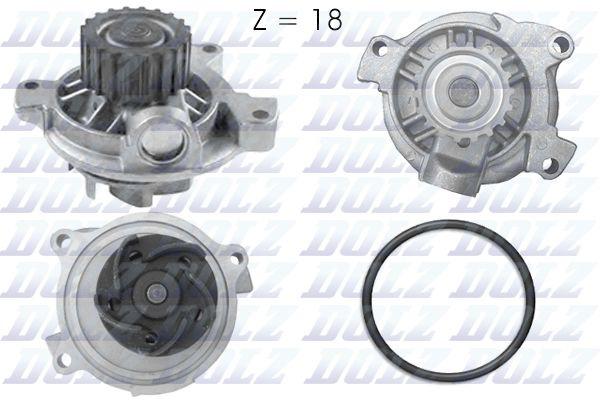 DOLZ A178 Water Pump, engine cooling