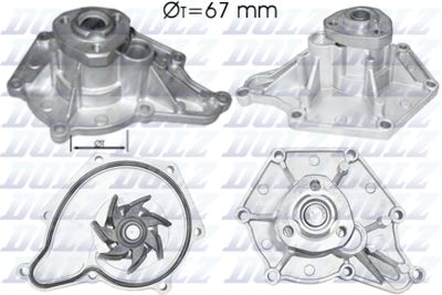 Water Pump, engine cooling DOLZ A213