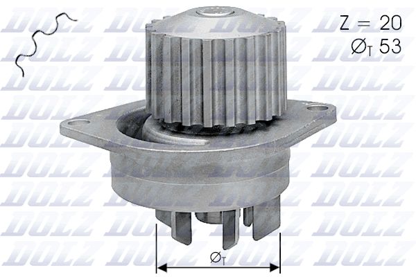 DOLZ C111 Water Pump, engine cooling