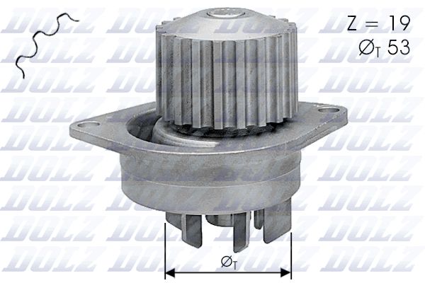 DOLZ C113 Water Pump, engine cooling