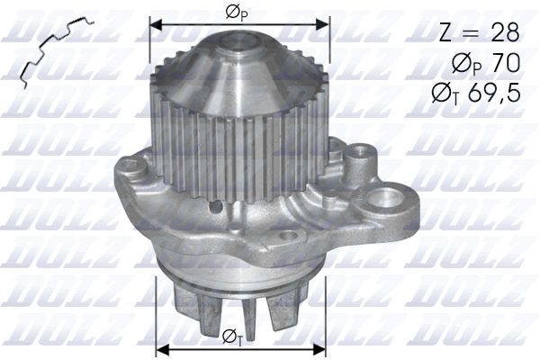 DOLZ C121 Water Pump, engine cooling