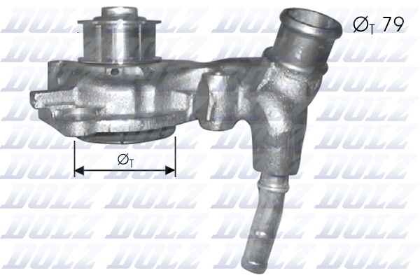 DOLZ F166 Water Pump, engine cooling