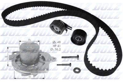 Water Pump & Timing Belt Kit DOLZ KD032